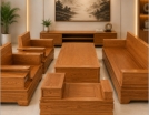 Sofa gỗ đệm bọc 3 chỗ