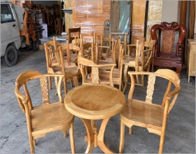 Tủ thờ gỗ sồi hiện đại