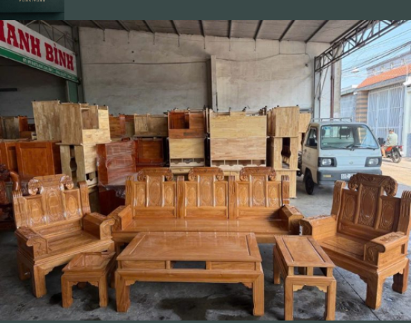 SaLon Âu Á Gõ Đỏ