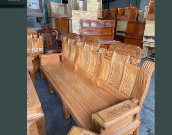 SaLon Âu Á Gõ Đỏ