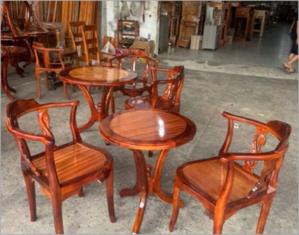 Bàn ăn gỗ sồi 6 ghế