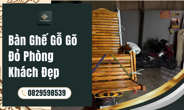 Bàn Ghế Gỗ Gõ Đỏ Phòng Khách Đẹp