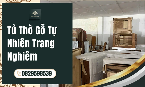 Tủ Thờ Gỗ Tự Nhiên Trang Nghiêm
