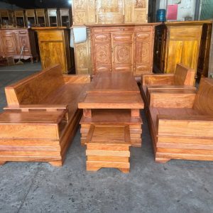 Các loại chất liệu gỗ phổ biến làm Sofa Đối Gỗ Phòng Khách